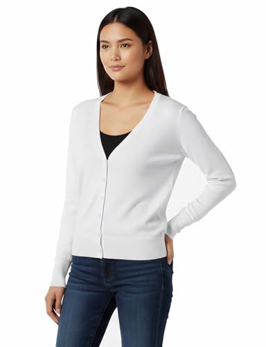Image of Allsense Women's Long-Sleeve V-Neck Cardigan Sweater | Button Down, Lightweight Soft Knit