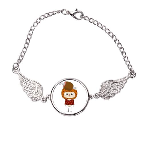 Bracelet en métal ailes d'ange taille M une idée cadeau originale et forte