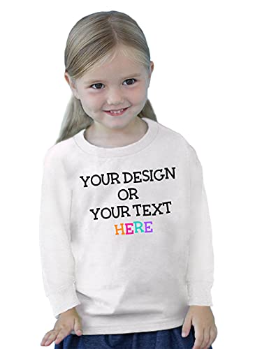 Vizor Customized Shirt Toddler Boys Girls 2T 3T 4T 5/6T Long Sleeve Image Photo Text Personalized T-Shirt