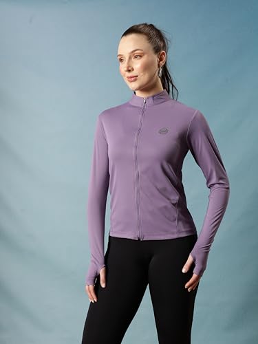 Image of PUMP'D Women's Jacket | Slim Fit | Thumb Hole Open Sleeve | With zipper | Perfect for workout