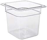 Color: Transparente García de Pou 202.18 Cubeta Gastronorm 1/6-1.9 L, 17.6 x 16.2 x 15 Cm, Transparente