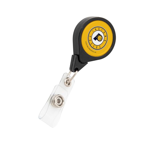 Desert Cactus Indiana Pacers Retractable Badge Holder NBA ID Reel with Ticket Clip for Lanyard, Work, School & Office Access (Design D)