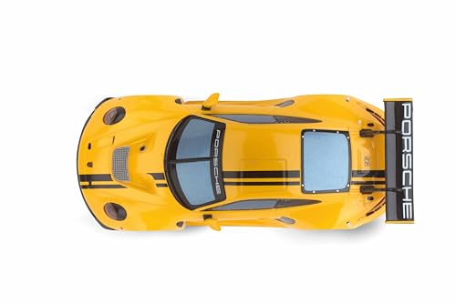 Carrera Hybrid IPorsche 911 GT3 R Grello I Maßstab 1:50 I Front- und Rücklichter I Bis zu 30 Minuten Rennaction I USB-C-Aufladung in 20 Minuten I Mobile App-Steuerung für maximales Fahrvergnügen