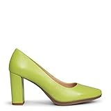  Urban Salon Zapatos de Piel Lisa y tacón Alto Verde Pistacho