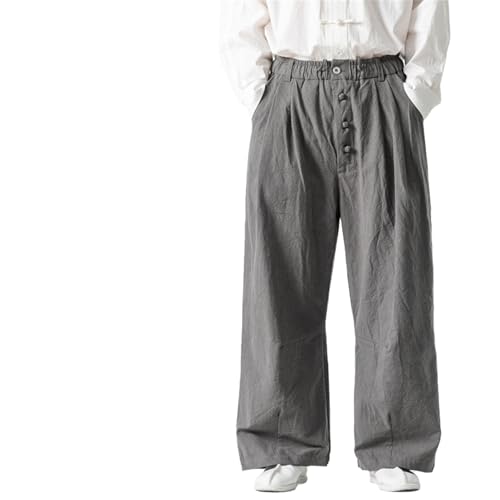 GUOYUXIAO Men's Pants Autumn Men's Casual Large Size Loose Trouser