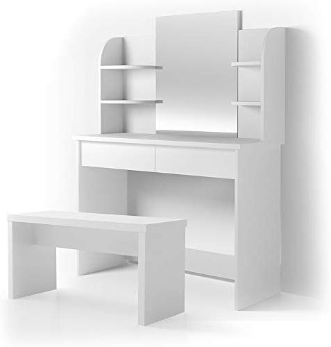 Preisvergleich Produktbild Vicco Schminktisch Charlotte Frisiertisch Kommode Frisierkommode Schminkkommode mit Bank