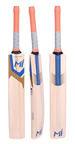 Image of playR Smart Kashmir Willow Bat - Cricket Bat for Leather Ball, High Performance Cricket bat for Power Shots, Lightweight for Training, Casual, Club Matches for All Season