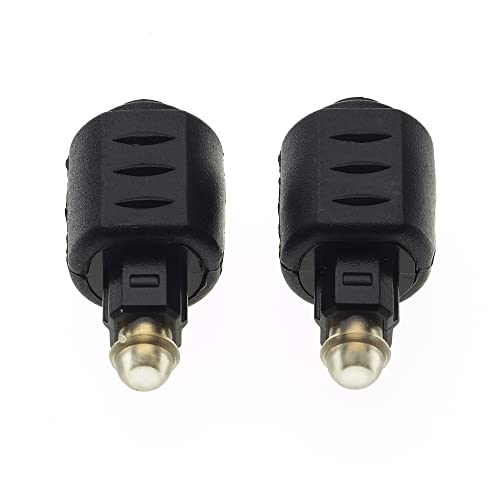 Keple Mini-TOSLINK to TOSLINK Adaptor - Digital S/PDIF Cable for Soundbars Stereo Systems, Hi-Fi - Pack of 2 - Image 2