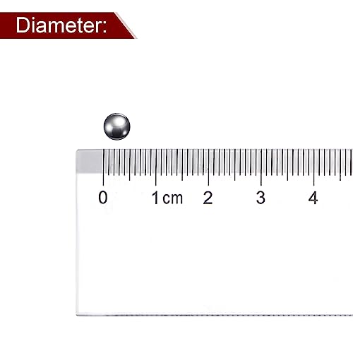 QUARKZMAN 60Stk Präzision Kugeln 3/16 Durchmesser 440C Edelstahl G25 für Lager