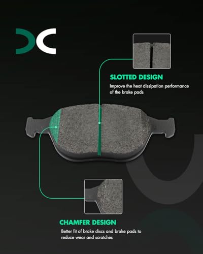 Image of SCITOO D970 Front Metal Brake Pads Sets w /Hardware Replacement For Ford For Transit Connect 2010-2013