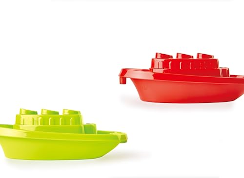 Hape Strand- und Badeboote - Kinder Wasserspielzeug und Strandspielzeug, Bunte Boote für Planschbecken, Strand und Sandkasten, fördert Fantasie und Motorik, geeignet ab 12 Monaten