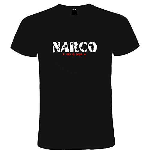 Camiseta Negra Narco Tallas S M L XL XXL (L)