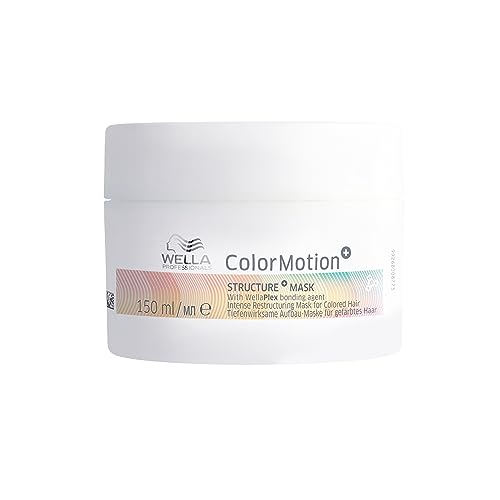 Wella Professionals ColorMotion+ | Mascarilla de Reestructuración | Protección de color y fuerza | Brillo y suavidad | Pelo teñido, seco y dañado 150ml