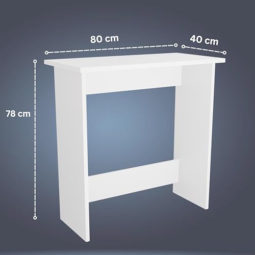 Image of beAAtho Apex Desk for Home Office & Study | Multipurpose Engineered Wood Table with Spacious Top,Premium Finish, Sturdy Legs & Easy DIY Assembly (White)