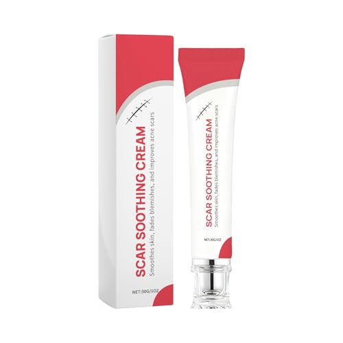 Scar Soothing Cream - 30g Gentle Moisturizing Smoothing Lotion, Face and Body Scar for Burns, Stretch Marks, Keloids, Wounds, Overnight Recovery, Skin Repair for Women and Men