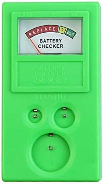 Button Cell Battery Checker Portable 1.5v 3v Button Cell Battery Checker Battery Tester Meter Tool for LR44 CR2032 CR2025 Button Cell (Green)