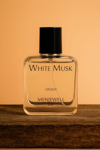 Image of Menjewell - White Musk,Unisex Long Lasting Eau De Parfum For Men and Women With Rose,Amber,Musk,Peach, Ideal for Everyday Use,Luxurious EDP Floral Fragrance,50ml