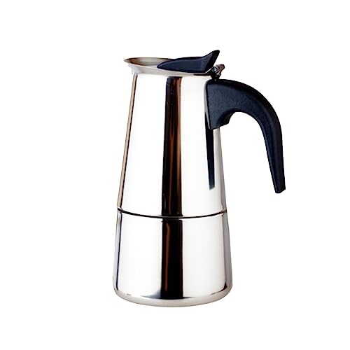 Healifty Stainless Steel Handheld Coffee Kettle Stylish Coffee Container for Home Cafe Design in Silver