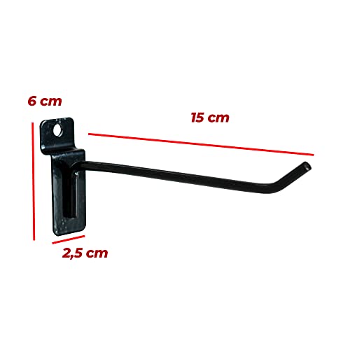 Kit Gancho Painel Canaletado 15cm - 50 unidades