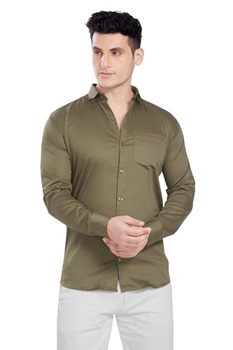 DIVISIVE Men's Solid Slim Fit Shirt