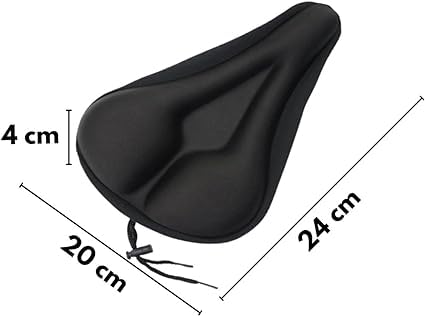 Capa de Selim Banco Assento de bicicleta, almofada em Gel para bicicletas e Bikes ergométricas com b