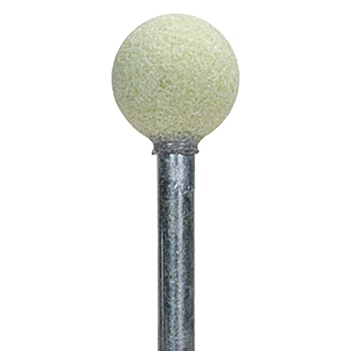 Norton 69083149050 3/8xBALLx1/8 in. Quantum 3NQ CA Vitrified Bond Mounted Points, Type B122, 80 Grit, 5 Pack