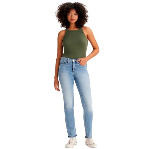 Levi's Damen Jeanshose 314 Shaping mit Stretch-Anteil, Straight Fit, Blau (Twice The Time), W25/L30 – Ansicht 1