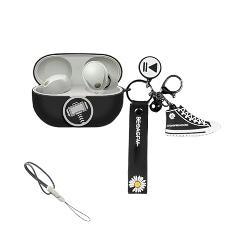 For WF-1000XM5 �p�̃P�[�X ���� �L�����N�^�[ �V���R���P�[�X WF-1000XM4 �p�̕ی�J�o�[ �n���� ���킢�� ���� �ϏՌ� �l�C (M5,06)