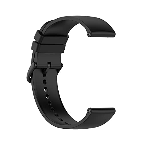 Tiggo 20mm Watch Strap compatible for HuaMi amazfit GTS 2e/Huami Gamazfit GTR 42MM,Silicone Watch Band Wrist Strap,Replacement Bracelet Wristband Wrist Strap for Galaxy watch 42MM (black) - Image 4