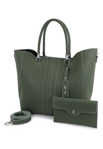 Bolsa feminina SacoGrandeFaculdade Trabalho RETTA (VERDE)