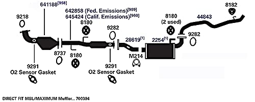Image of AP Exhaust Products 700394 Exhaust Muffler