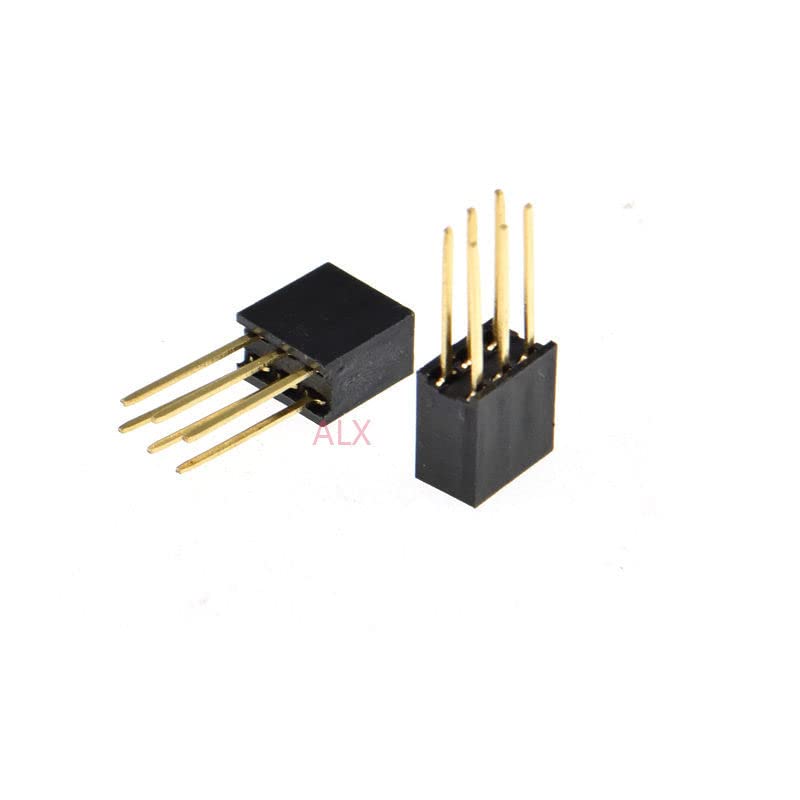 20PCS 6 PIN Double Row Straight Female PIN Header 2.54MM Pitch pin Long 11MM Strip Connector Socket 2X3 6PIN 2 * 3 for arduino PCB