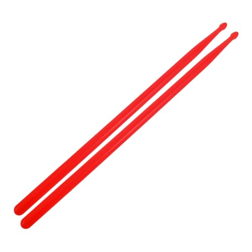 Baquetas de plástico antideslizantes para batería rojo miniatura 1