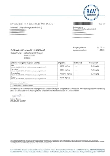 BIO Protein vegan | DE-ÖKO-006 | 10 pflanzliche Proteinquellen | Ohne Süßungsmittel | Ohne Soja & Gluten | Premiumqualität vom Bodensee | Made in Germany (1000g, Natur)