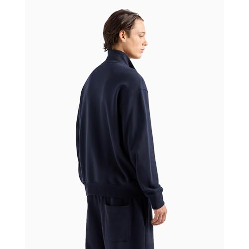 Armani Exchange Men's Ax Logo Cotton French Terry Full Zip Sweatshirt4