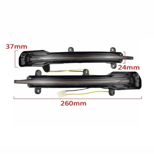 Clignotant dynamique de rétroviseur droit avec LED à défilement fluide - 4