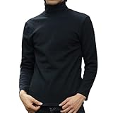 [WEEN CHARM] インナーシャツ メンズ ハイネック カットソー 長袖 tシャツ 無地 保温 ストレッチ モックネック インナー 暖かい Tシャツ 冬秋