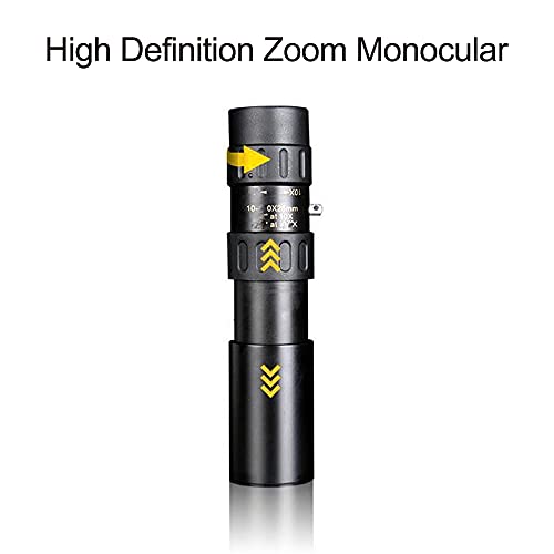 Tomshin Telescópio monocular retrátil com prisma bak4 de alta definição, 10-300x40 zoom, com estojo