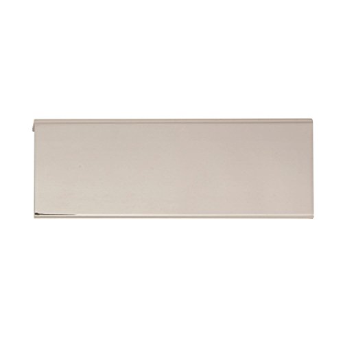 Image of Amerock | Cabinet Pull | Polished Nickel | 3-3 /4 inch (96 mm) Center to Center | Edge Pull | 1 Pack | Drawer Pull | Drawer Handle | Cabinet Hardware