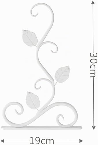 Miniatura 2 de Loopunk Ganchos De Pared Para Plantas,2 Piezas Soportes Colgantes Para Plantas Para Comedero De Pájaros, Soporte Para Plantas Para Colgar En La Pared,Campanas De Viento,Cestas De Macetas Blanco