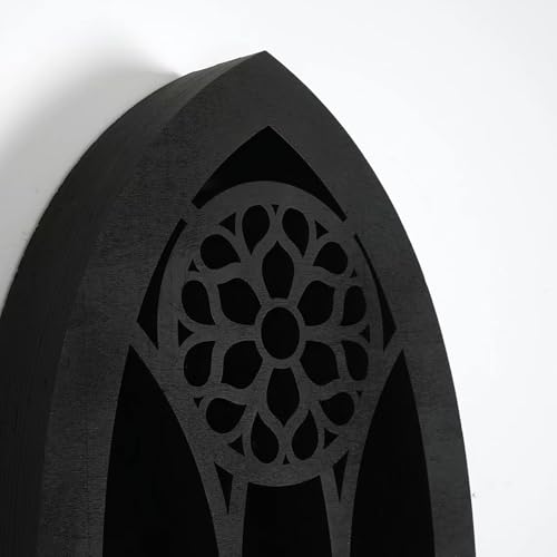 Étagère murale flottante vintage noire au design unique