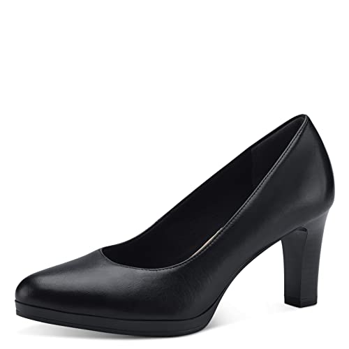 Tamaris Escarpins en Cuir pour Femme, Noir, 43 EU