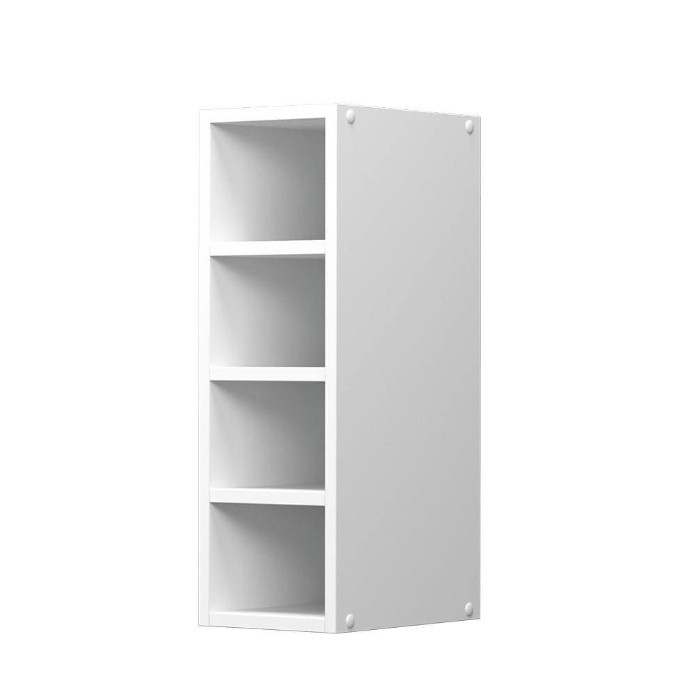 Vicco Armoire Suspendue R-Line, Blanc, 20cm avec étagères Ouvertes, pour Montage Mural pour Le Rangement des ustensiles