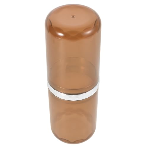 GLEAVI Vaso De Enjuague Bucal Portátil Taza De Aseo De Viaje Portátil Caso Taza De Baño De Viaje Estuche Taza De Artículos De Tocador De Viaje Tazas De Viaje Brown Páginas