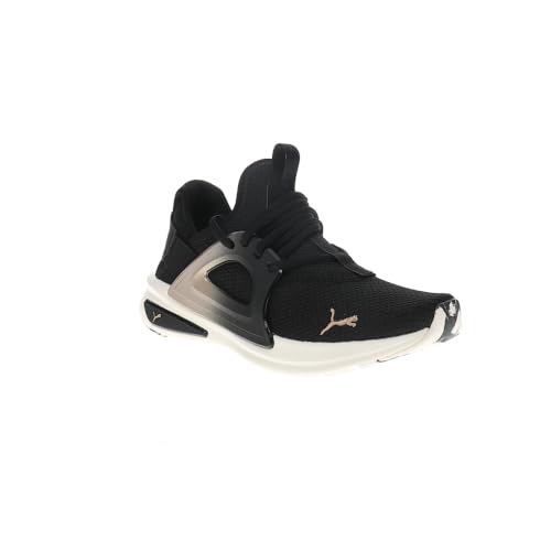 PUMA Kids Girls Softride Enzo Evo Molten Metal Running Sneakers Shoes - Black - Size 4.5 M2