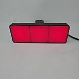 2' Receiver Tow Hitch Brake Reverse Signal Light Cover Red Reflector Large Pixel Bright LED RV SUV Van Truck Rectangler with Plug