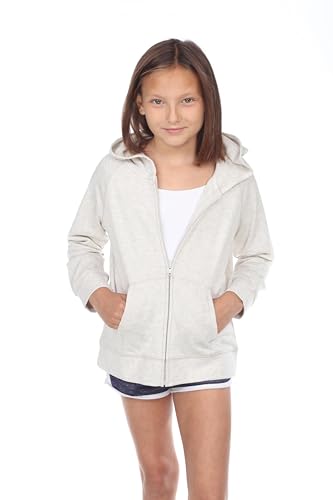 Youth Girls French Terry Long Sleeve Zip Hoodie2