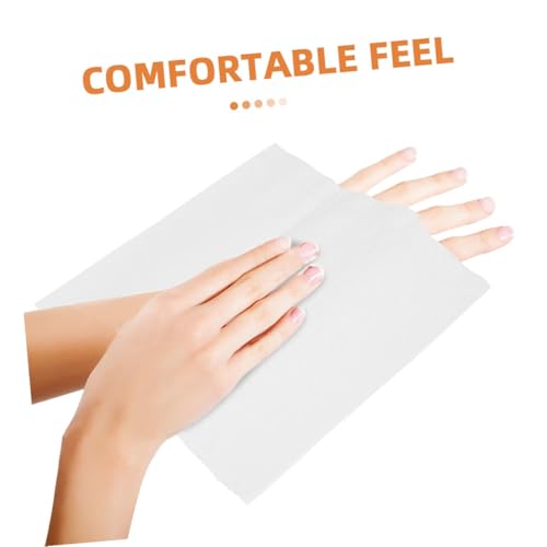 Toallas de mano desechables de papel blanco con textura resistente y agradable 3