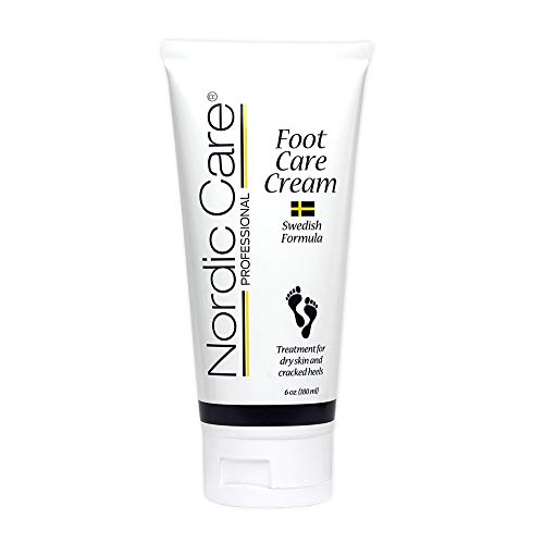 Nordic Care Foot Care Cream, 6 oz. | Foot Lotion for Cracked & Dry Skin | For Dry Feet, Cracked Heels & Callus Removal | Hypoallergenic & Lanolin-free | Essential Oils, Eucalyptus, Urea & Glycerin