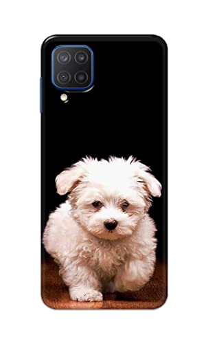 Image of PRINTFIDAA� Printed Hard Back Cover Case for Samsung Galaxy M12 Back Cover (Puppy Dog) -2808